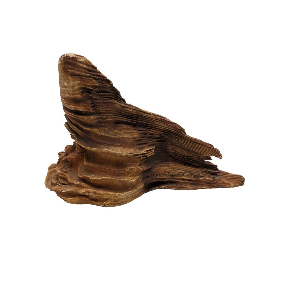 Vintage 1989 Stephen Herrero Knot Knoggins Noggin Faux Wood Folk Art Gusty  1309 - Picture 3 of 9